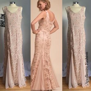 BHLD VADA DRESS SEQUINED BLUSH ROSE GOLD GOWN NWT SIZE 12 STUNNING